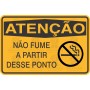 Não fume a partir desse ponto